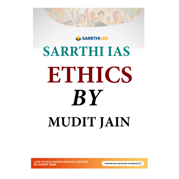 Sarrthi IAS UPSC ETHICS By Mudit Jain Sir English medium