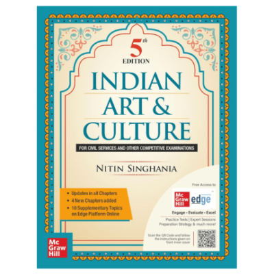 Indian Art and Culture for UPSC (English) by Nitin Singhania 5th Edition
