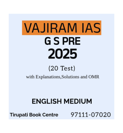 VAJIRAM IAS GS PRE 2025 (20 Test) With Explanations, Solutions and OMR
