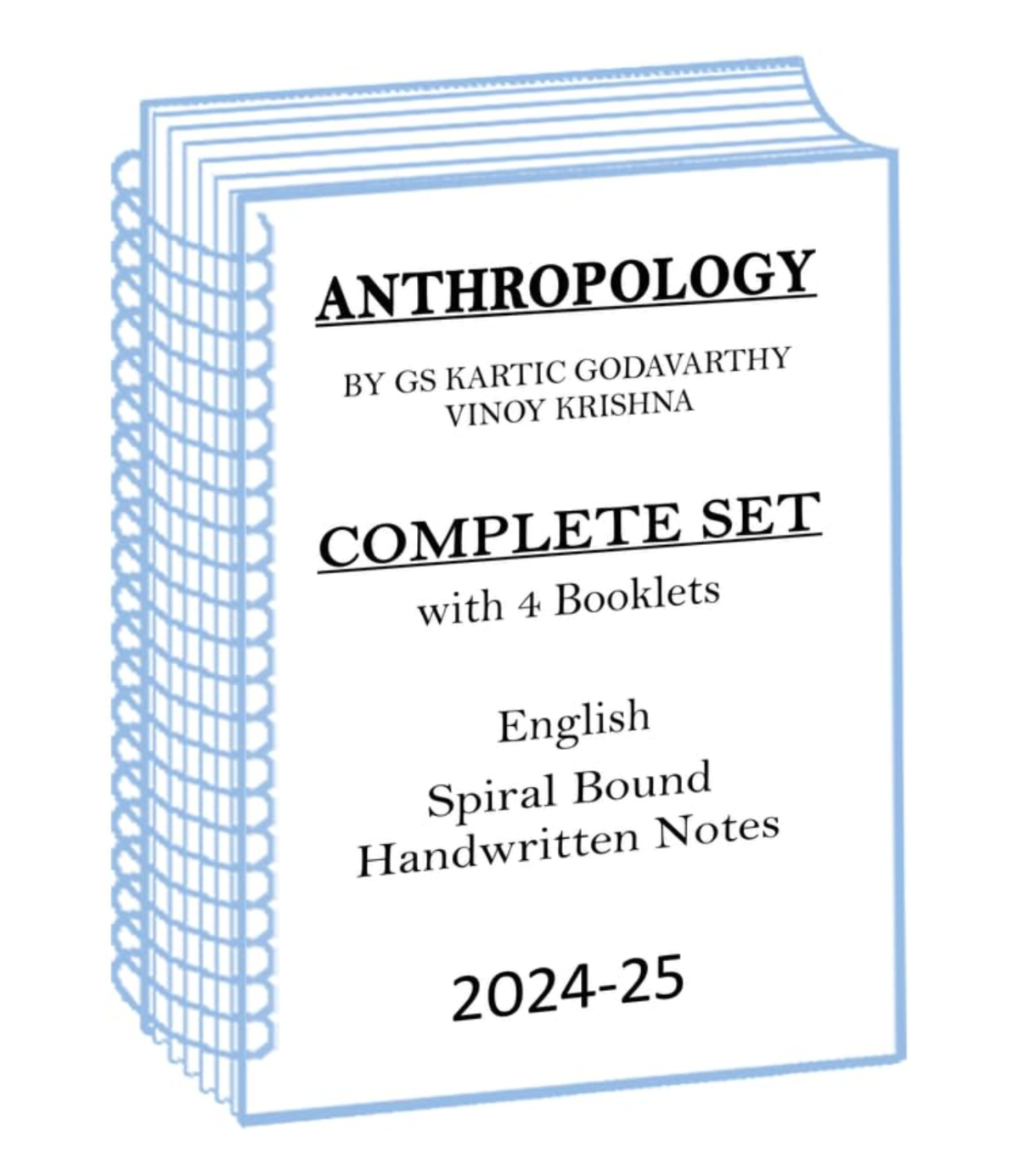 GS Kartic and Vinoy Krishna Sir Anthropology Optional Handwritten Notes for UPSC Mains 2024-25