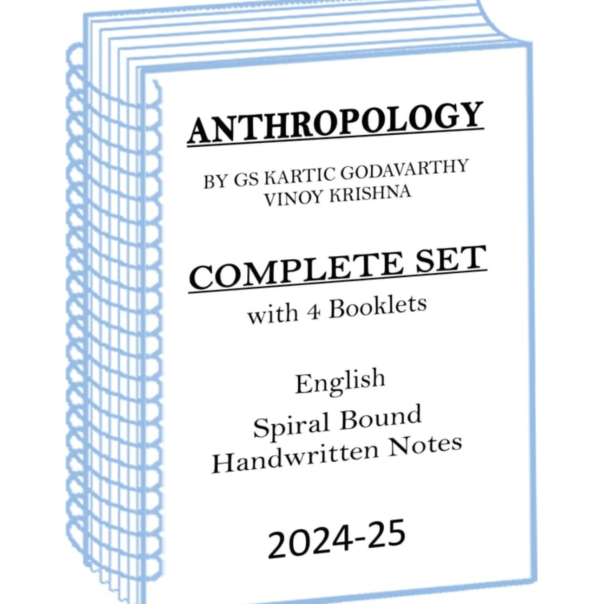 GS Kartic and Vinoy Krishna Sir Anthropology Optional Handwritten Notes for UPSC Mains 2024-25