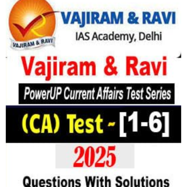 Vajiram & Ravi PowerUp (CA) Test Series GS 2025 (1-6) English Series GS 2025 English by Vajiram & Ravi