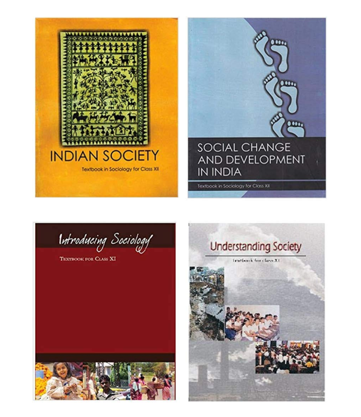 Sociology Textbook for Class 11 and 12 combo of 4 Books for UPSC