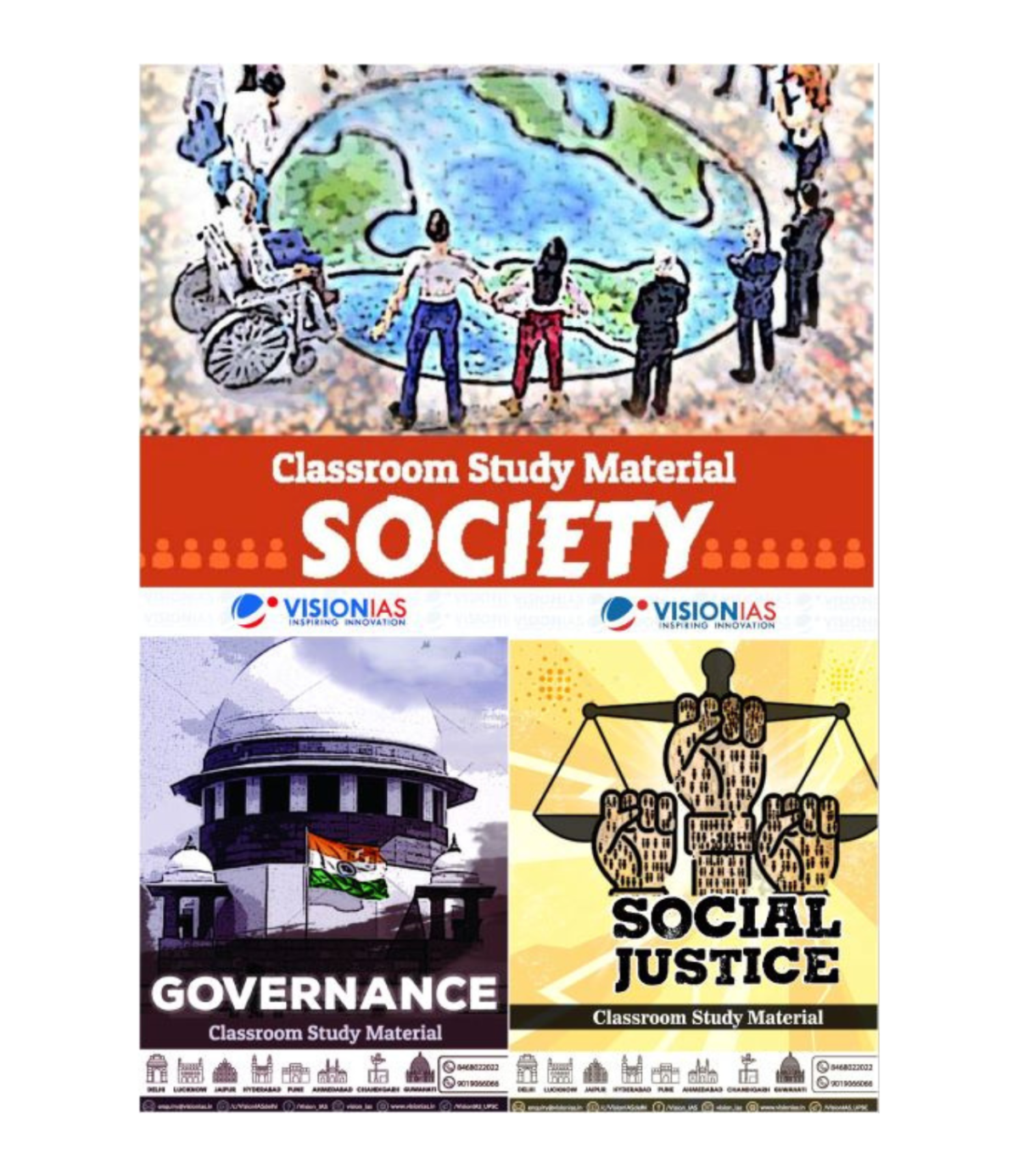 Society & Social Justice & Governance Vision IAS Classroom Study Material General Studies 4 Booklet(English/Hindi Medium)