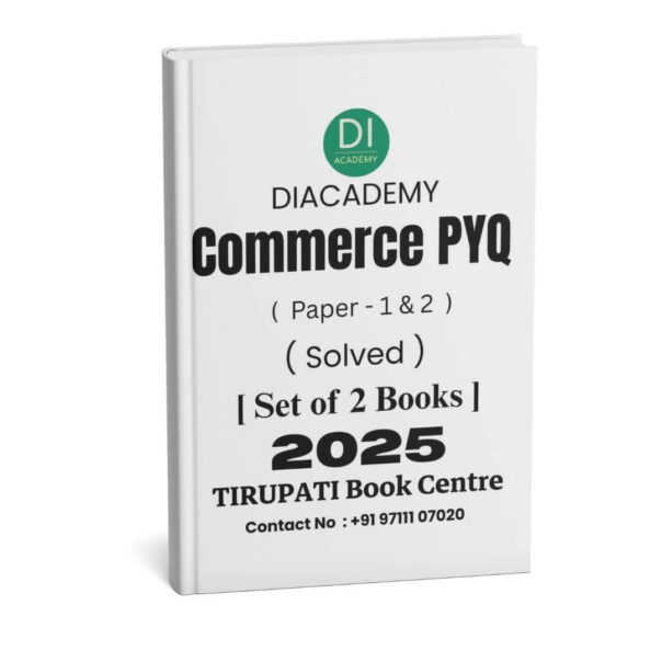 Dia Academy Commerce PYQ ( Paper 1 & 2 ) Solved | B&W