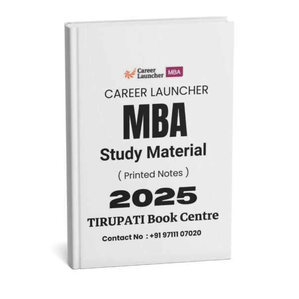 Career Launcher ( MBA Study Material ) Printed Notes | B&W