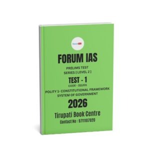 Forum IAS, Prelims Test Series 2026,[ Level -2 ]