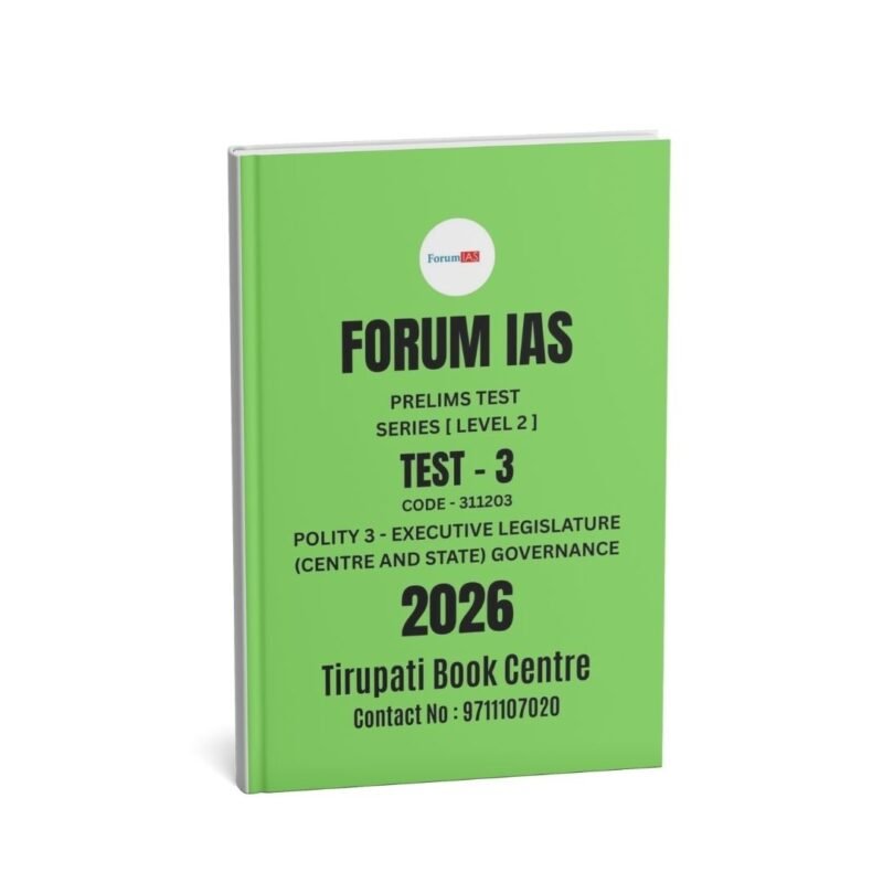 Forum IAS, Prelims Test Series 2026,[ Level -2 ] -