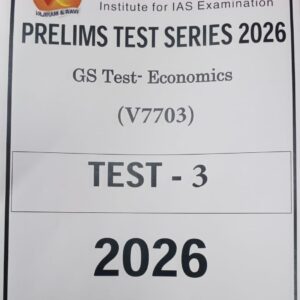 VAJIRAM AND RAVI,GS Test -Economic 2026