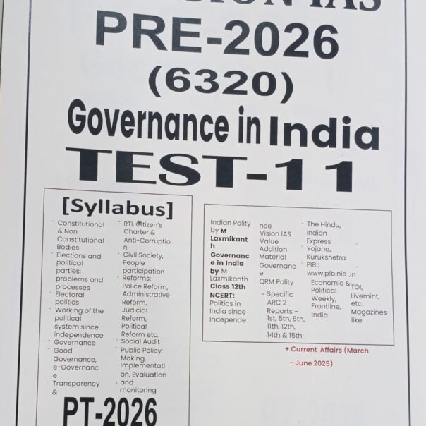 VISION IAS Governance in India 2026