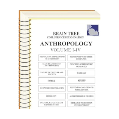 Brain Tree Civil Services Examination – Anthropology Volume I–IV (Complete Set)