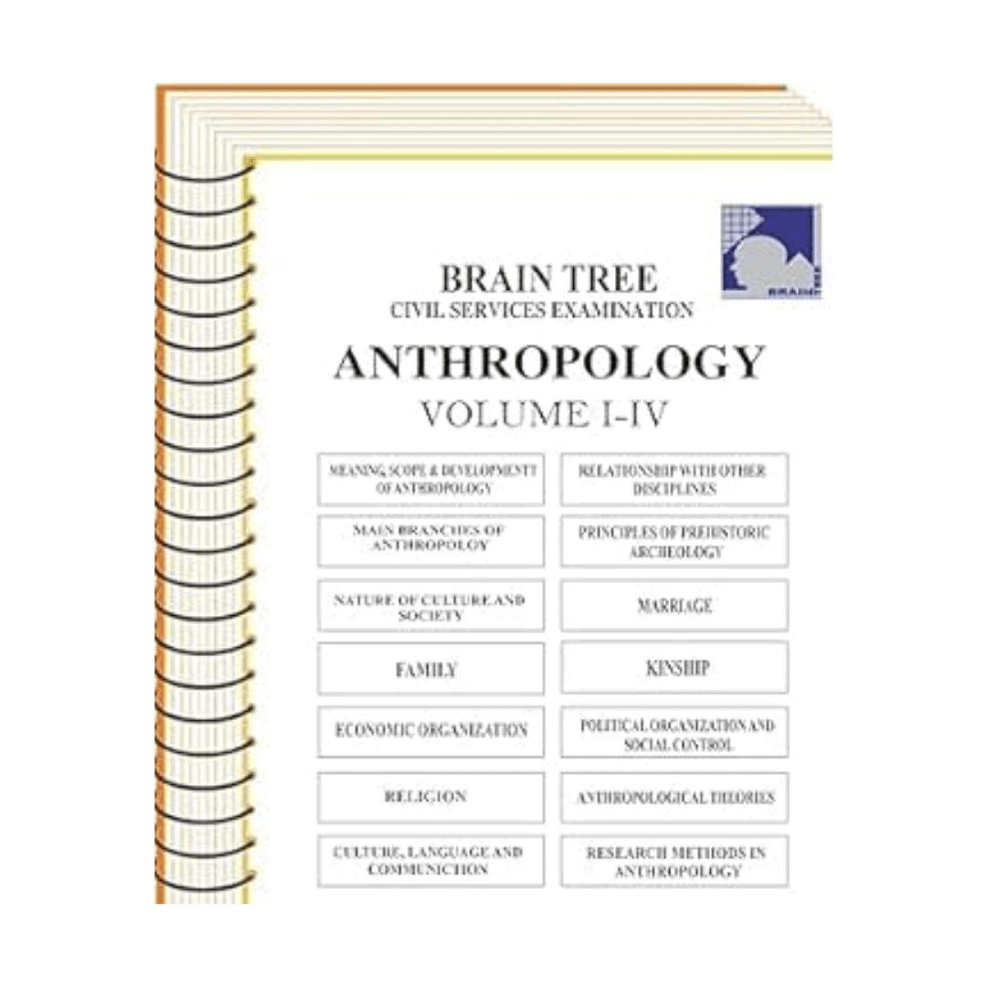 Brain Tree Civil Services Examination – Anthropology Volume I–IV (Complete Set)