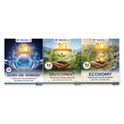 PT 365 Study Material – Science & Technology, Environment & Economy (Set of 3 Books)