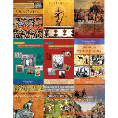ALL NCERT HISTORY BOOKS FOR Class - 6 TO 12 (ENGLISH MEDIUM) IN COMBO PACK for UPSC Prelims / Main / IAS / Civil Services / IFS / IES / ISS / CISF / CDS / SCRA / IFS / NDA (9 BOOKS)