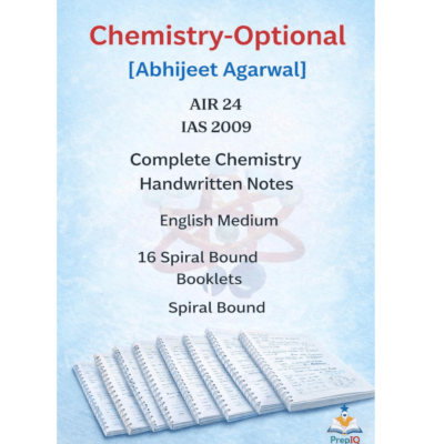 Chemistry Optional Complete Notes by Abhijeet Agarwal (IAS 2009, AIR 24)