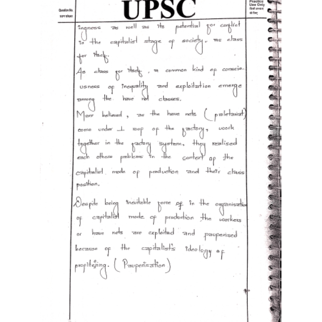 Sociology Optional Book 2 – Handwritten Class Notes - Image 3