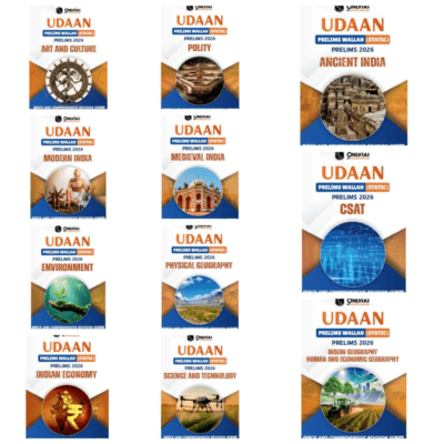 UDAAN UPSC Prelims 2026 Complete Subject-wise Book Combo