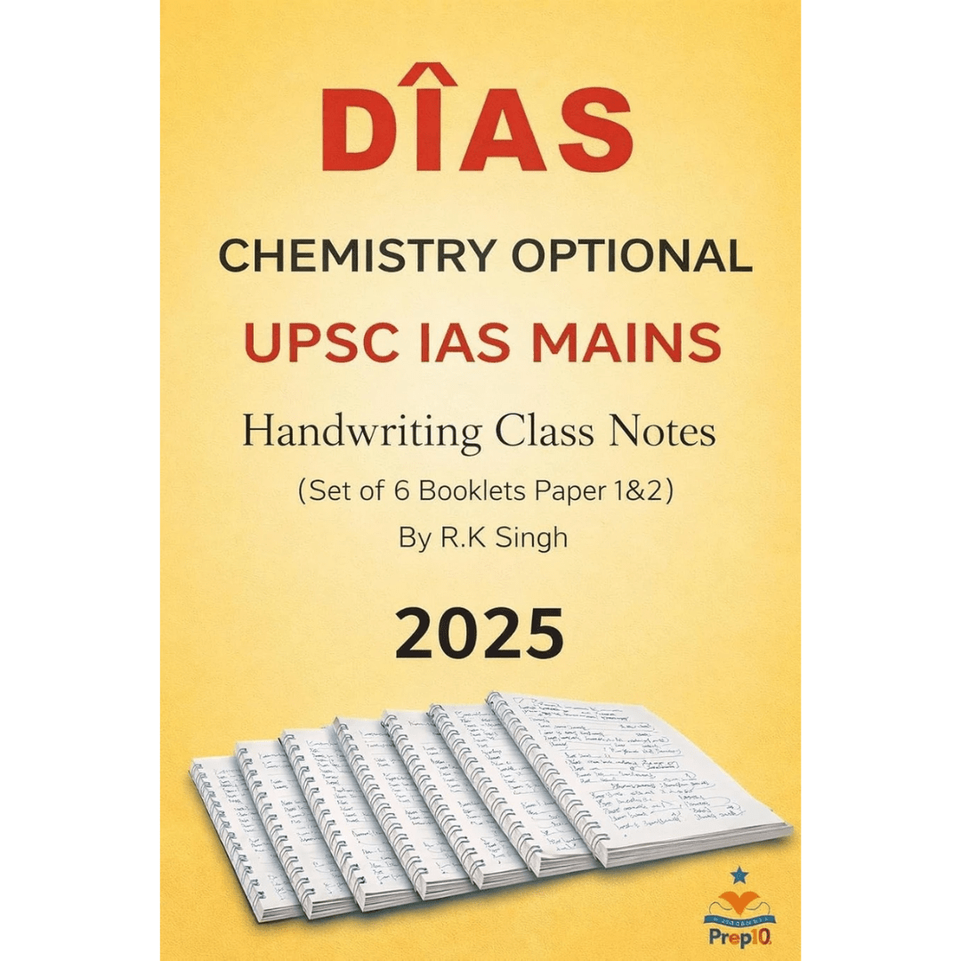 DIAS UPSC Chemistry Optional Handwritten Notes 2025 (Paper 1 & 2 Set) full set