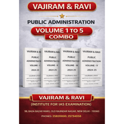 Vajiram & Ravi Public Administration Complete Postal Course (1 to 5-Volume Set)