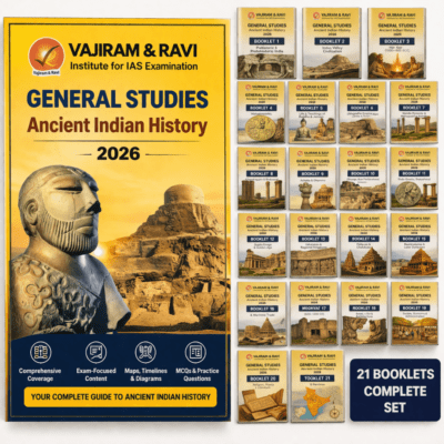 Vajiram & Ravi General Studies Ancient Indian History 2026 (Complete Booklet Set)
