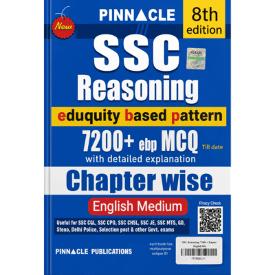 Pinnacle SSC Reasoning Chapter Wise – 8th Edition 2026