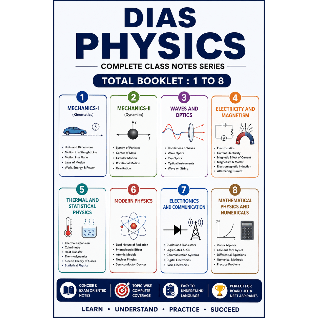 DIAS Physics Complete Class Notes Series – Set of 8 Booklets