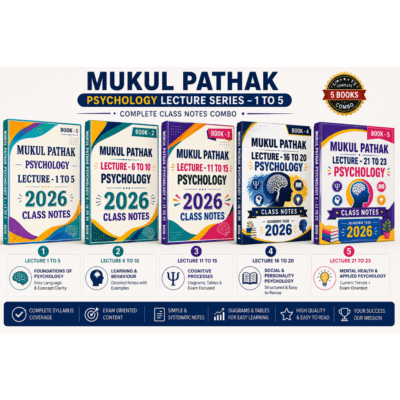 Mukul Pathak Psychology Lecture Series 1 to 5 - Complete Class Notes Combo (2026 Edition)