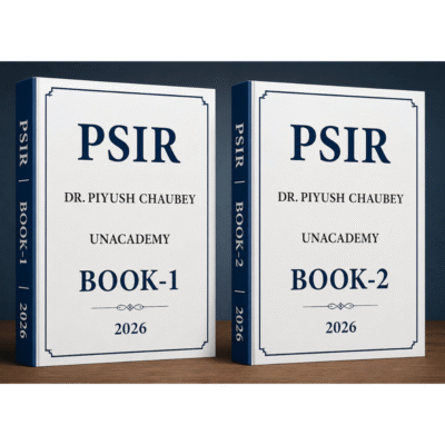 Unacademy Political Science & International Relations (PSIR) Optional Study Material - Dr. Piyush Chaubey (Set of 2 Books)