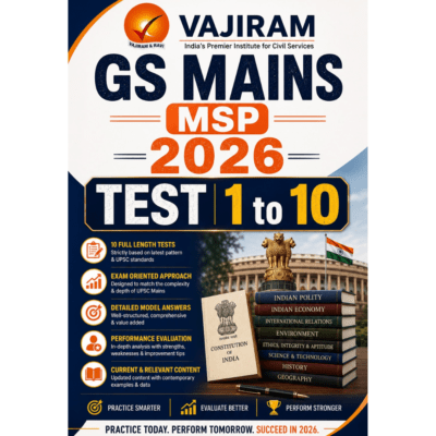 Vajiram & Ravi GS Mains Support Programme (MSP) 2026 Test 1 to 10 Booklet Set