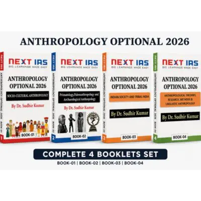 NEXT IAS Anthropology Optional 2026 Complete  Paper 1&2 by Dr. Sudhir Kumar – Latest Edition Study Material for UPSC CSE