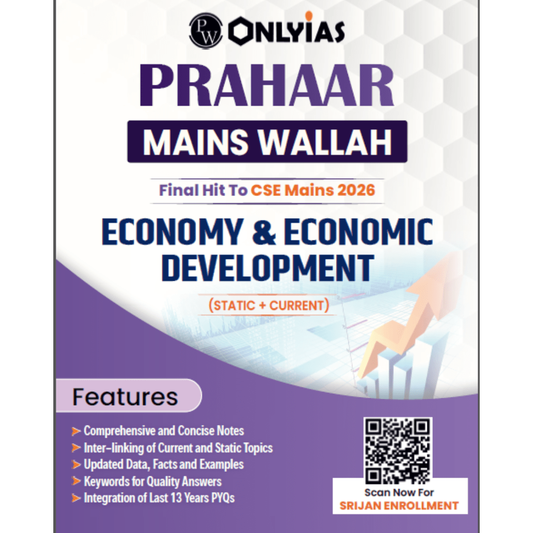 PW OnlyIAS Prahaar Mains Wallah: Economy & Economic Development (Static + Current) 2026