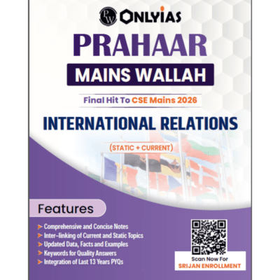 PW OnlyIAS Prahaar Mains Wallah: International Relations (Static + Current) – Final Hit to CSE Mains 2026