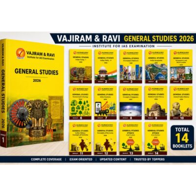 Vajiram & Ravi General Studies Complete Yellow Booklet Series (Booklets 1 to 14) for UPSC CSE 2026 | Comprehensive GS Notes for Prelims & Mains PHOTOCOPY