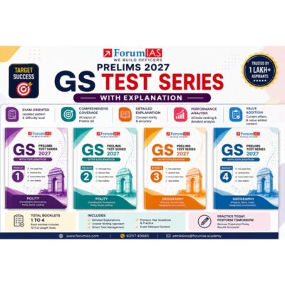 ForumIAS GS Prelims Test Series 2027 | Booklet 1–4 Combo | UPSC Prelims Mock Tests with Detailed Explanation & Analysis PHOTOCOPY