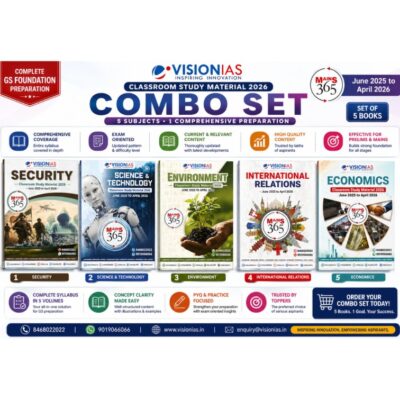 VisionIAS GS Foundation Classroom Study Material 2026 Combo | Complete Set of 5 Books | UPSC Prelims + Mains Preparation PHOTOCOPY