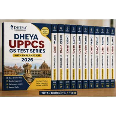 DHEYA UPPCS GS Test Series 2026 Complete Set (Booklets 1–11) with Detailed Explanation | Latest UPPCS Prelims Practice Papers PHOTOCOPY