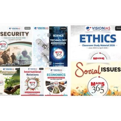 Vision IAS Mains 365 Combo 2026 – GS Complete Study Material (Security, Science & Tech, Ethics, Social Issues, Environment, IR, Economics) PHOTOCOPY