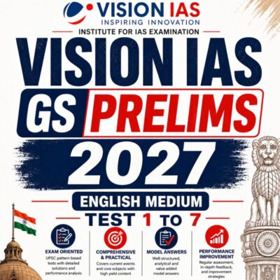 Vision IAS GS Prelims 2027 Test Series (Test 1 to 7) English Medium | UPSC Civil Services Prelims Practice Papers with Model Answers PHOTOCOPY