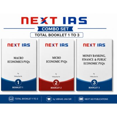 NEXT IAS Economics Optional PYQs Combo Set (Booklets 1 to 3) by Vibhas Jha Sir | UPSC Mains