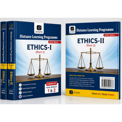 Drishti IAS Distance Learning Programme – Ethics Part 1 & Part 2 (UPSC Mains Combo Set) photocopy