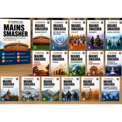 Vajiram & Ravi Mains Smasher Complete Booklet Series (Set of 17 Books) – UPSC CSE Mains Exam photocopy