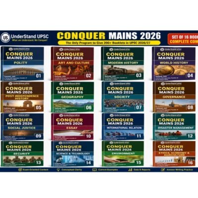 UnderStand UPSC Conquer Mains 2026 Study Material (Set of 16 Booklets) – Complete GS Mains Syllabus Coverage photocopy