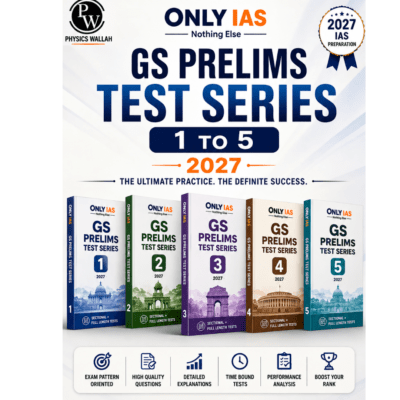 PW OnlyIAS GS Prelims Test Series 1 to 5 (2027 Edition) – Complete Practice Papers with Detailed Solutions (photocopy)