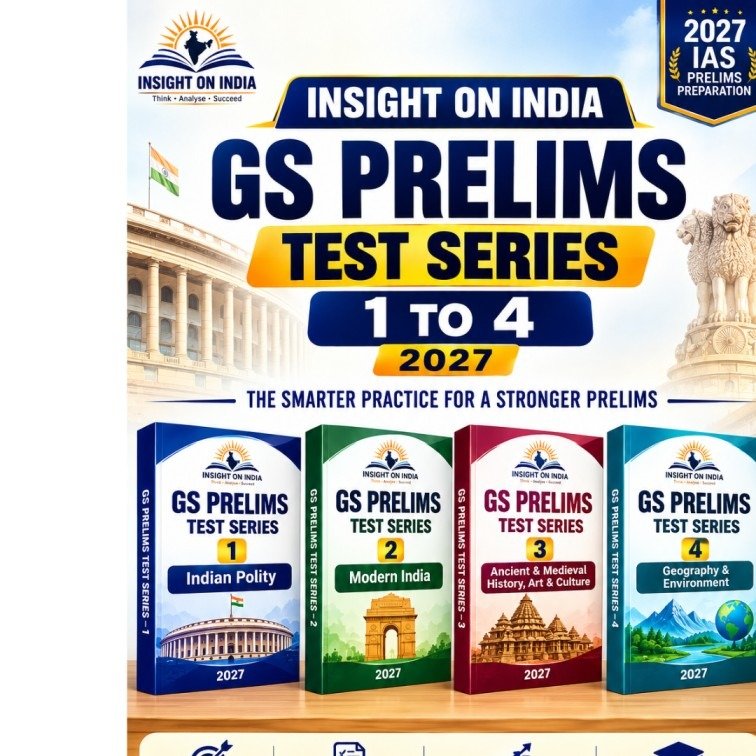 Insight on India GS Prelims Test Series 1 to 4 Batch (2027 Edition) – Complete Study Material Set ( Photocopy)