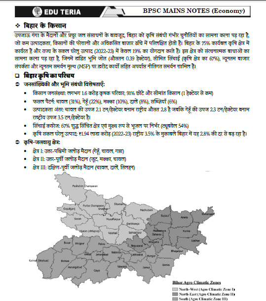 EDU TERIA BPSC Foundation Notes Set (Mains: Geography, Economy, History/Art & Culture + Prelims: Geography) (photocopy) - Image 4