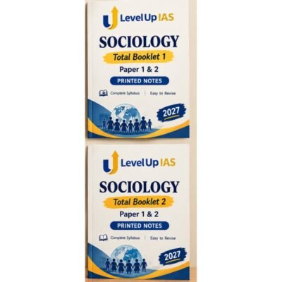LevelUp IAS Sociology Optional Printed Notes (Paper 1 & 2) for UPSC CSE 2027 – Complete Syllabus Study Material (2 Booklets) Photocopy