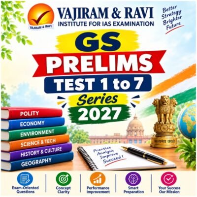 Vajiram & Ravi UPSC GS Prelims Test Series 2027 – Tests 1 to 7 Full Set Photocopy