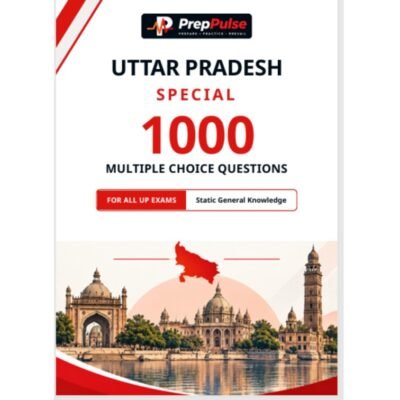 PrepPulse Uttar Pradesh Special 1000 MCQs – Static General Knowledge Book for All UP Competitive Exams  photocopy