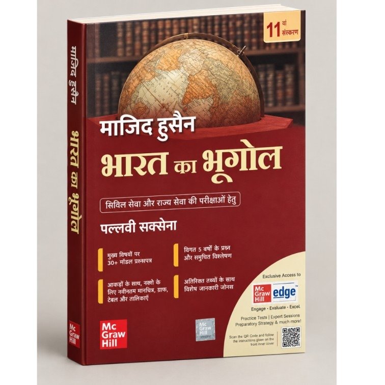 माजिद हुसैन: भारत का भूगोल (11वां संस्करण) – सिविल सेवा एवं राज्य सेवा परीक्षाओं latest edtion