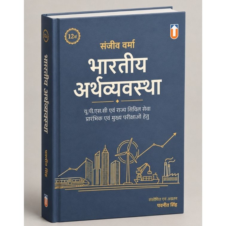 संजीव वर्मा: भारतीय अर्थव्यवस्था (12वां संस्करण) – यू.पी.एस.सी. एवं राज्य सिविल सेवा परीक्षाओं हेतु | संशोधन एवं अद्यतन: पवनीत सिंह Latest Edition